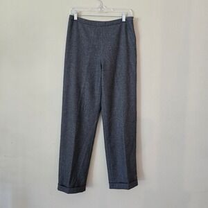 AGNONA Womens Wool Blend Dress Pants Size 44 Gray  Business made in Italy